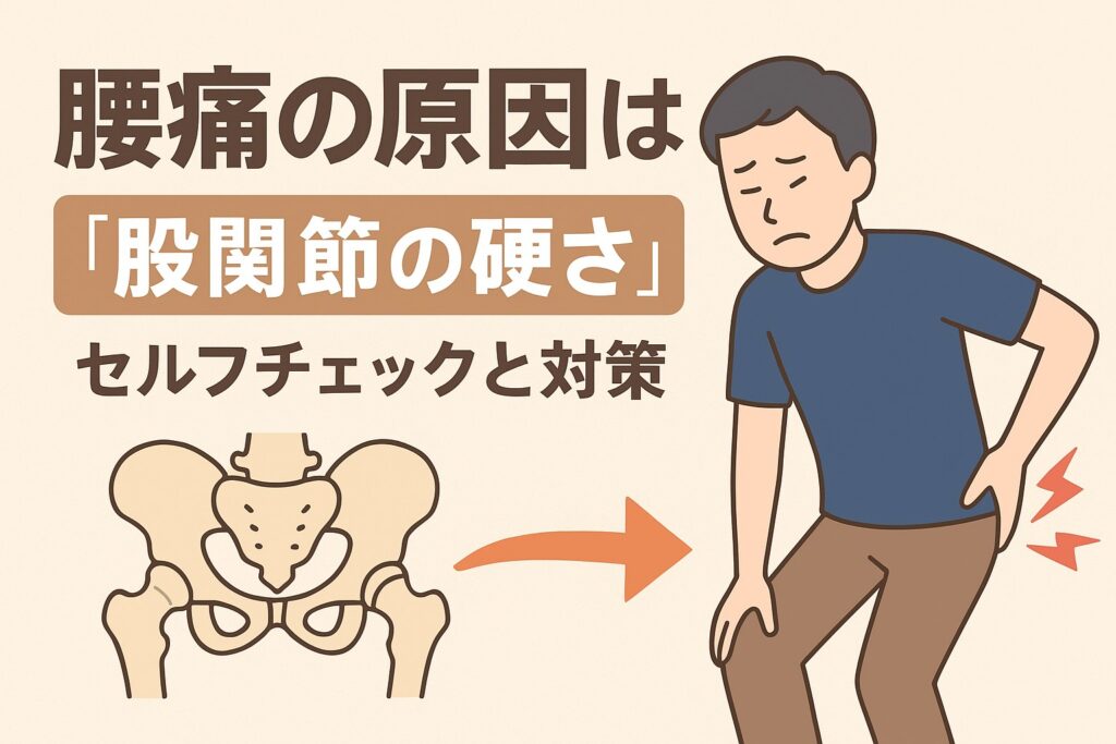 腰痛の原因は“股関節の硬さ”？セルフチェックと対策