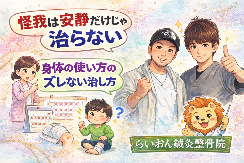 「ケガ＝安静」だけでは治らない？ “身体の使い方がズレない治し方”