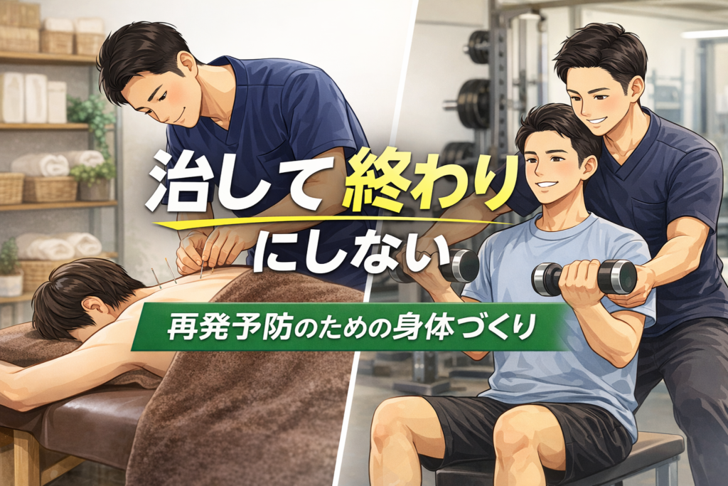 【運動不足と痛み】治して終わりじゃない。再発を防ぐための身体づくり